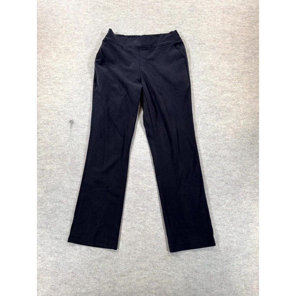 Time and Tru Dress Pants Womens Small Petite Black Stretch Straight Leg TT321000